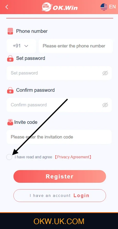 Accept Ok Win Privacy Agreement